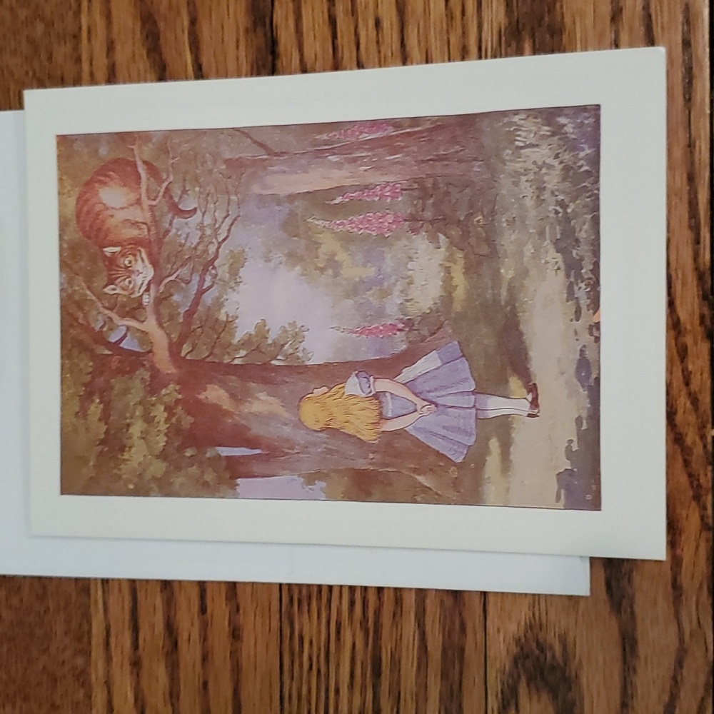 NEW - Alice in Wonderland "Blank Inside" Card w/Envelope
